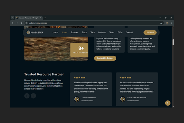 Alabaster Resources Project by Exclusive Tech