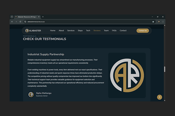 Alabaster Resources Project by Exclusive Tech