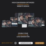 Barber Studio Service Provider Website Design | Exclusive Tech 03