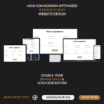 Barber Studio Service Provider Website Design | Exclusive Tech 04