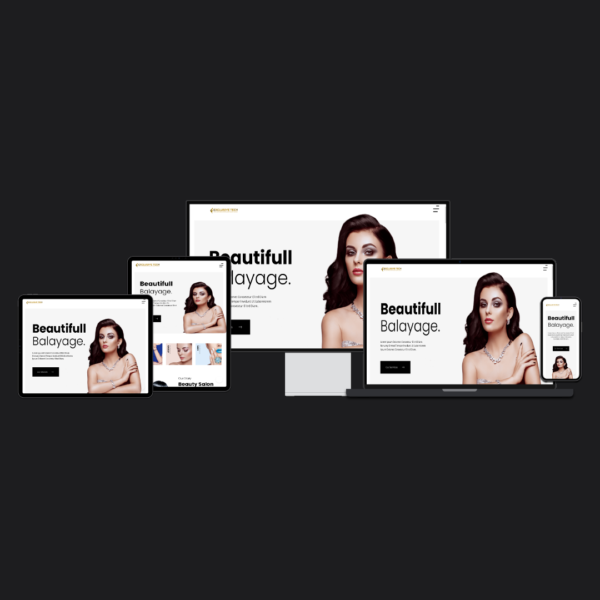 Beauty Salon Service Website Design | Exclusive Tech 01