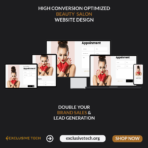 Beauty Salon Service Website Design | Exclusive Tech 04