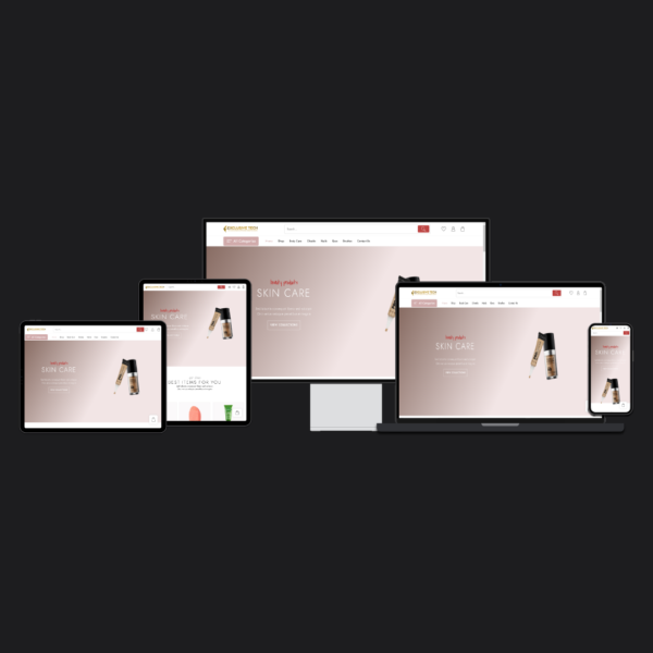 Beauty Shop E-Commerce Website Design | Exclusive Tech 1