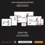 Clothing Shop E-Commerce Website Design | Exclusive Tech 3