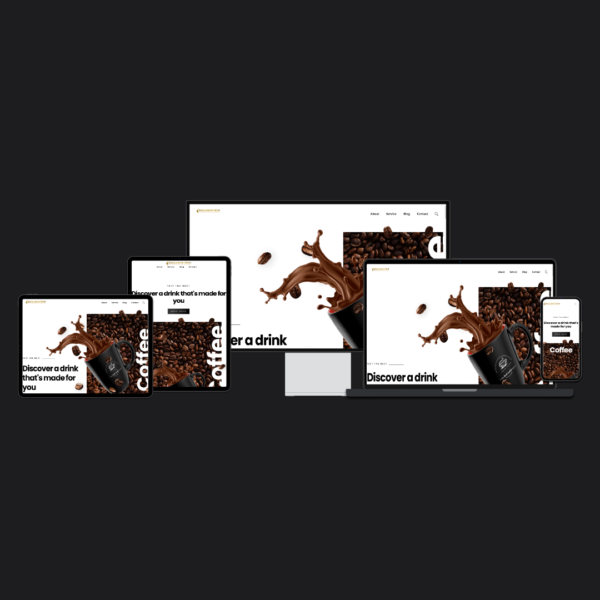Coffee Shop E-Commerce Website Design | Exclusive Tech 1