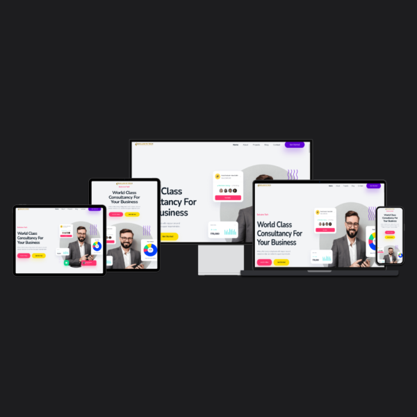 Consultancy Service Website Design | Exclusive Tech 01