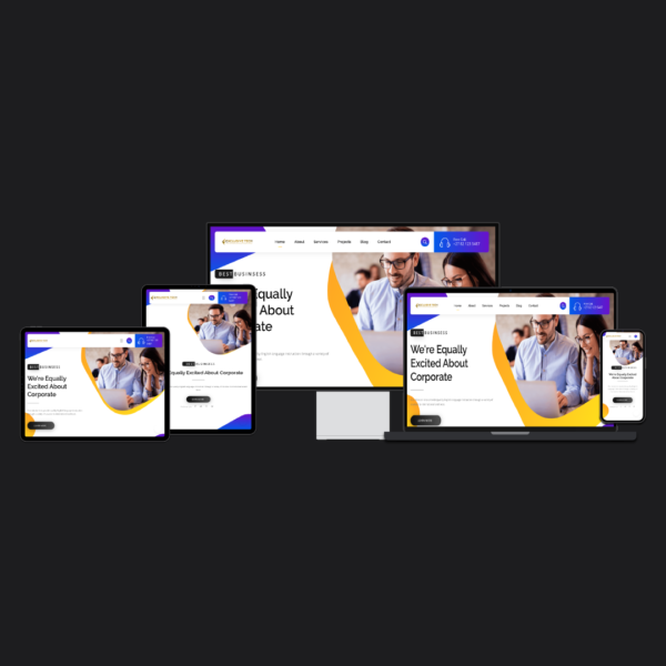 Corporate Service Website Design | Exclusive Tech 01