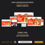 Cosmetics Shop E-Commerce Website Design | Exclusive Tech 3