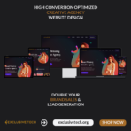 Creative Agency Service Website Design | Exclusive Tech 03