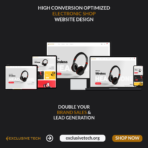 Electronic Shop E-Commerce Website Design | Exclusive Tech 3