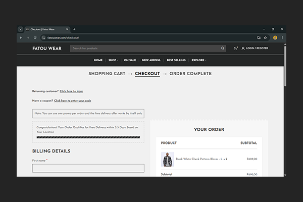 Fatou Wear Project by Exclusive Tech