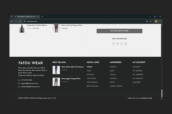 Fatou Wear Project by Exclusive Tech