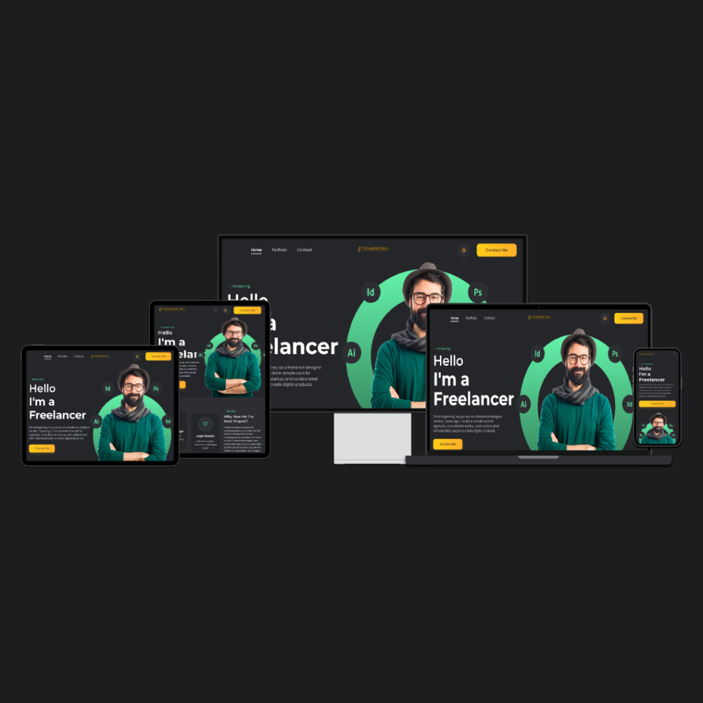Freelancer Service Website Design | Exclusive Tech 01