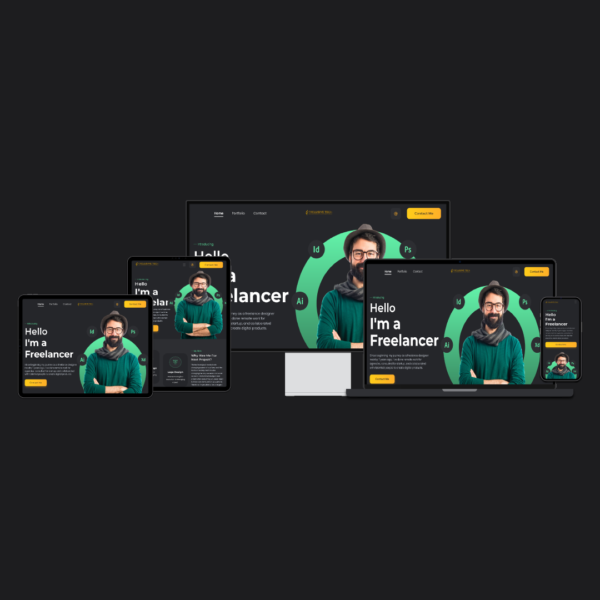 Freelancer Service Website Design | Exclusive Tech 01