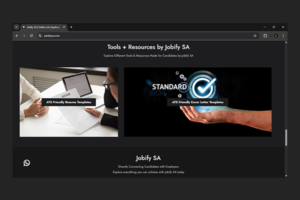 Jobify SA Website by Exclusive Tech