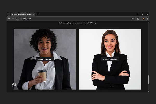 Jobify SA Website by Exclusive Tech