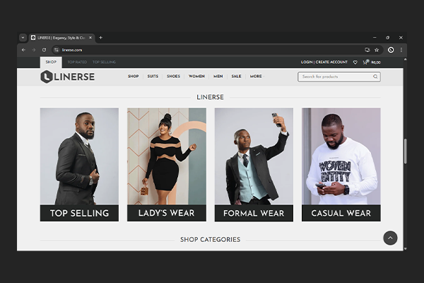 Linerse Website Project by Exclusive Tech