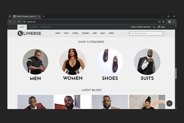 Linerse Website Project by Exclusive Tech