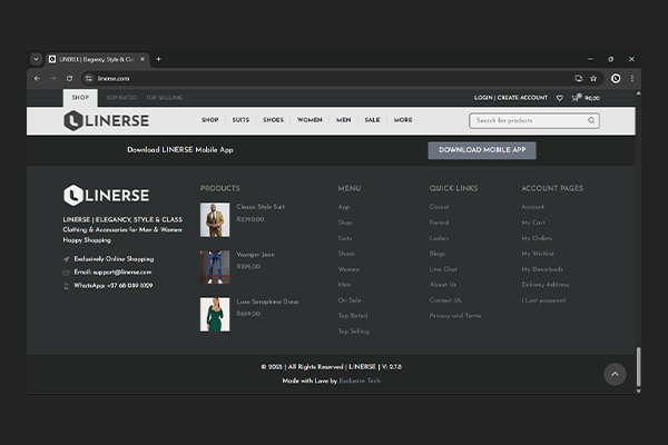 Linerse Website Project by Exclusive Tech