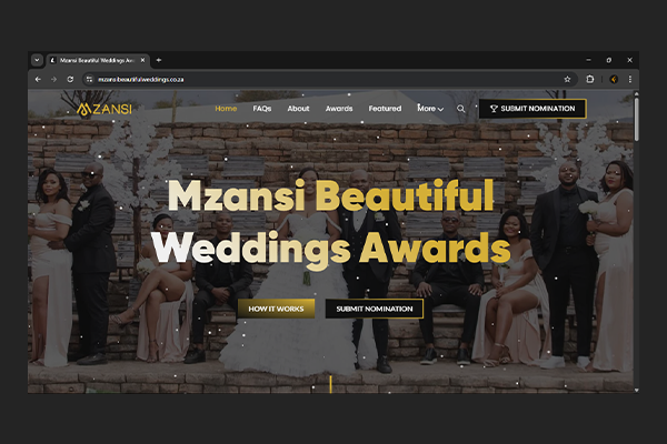 Mzansi Beautiful Weddings Awards Website by Exclusive Tech