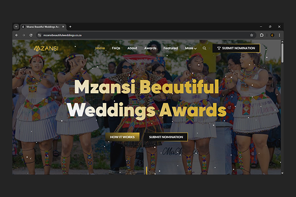 Mzansi Beautiful Weddings Awards Website by Exclusive Tech