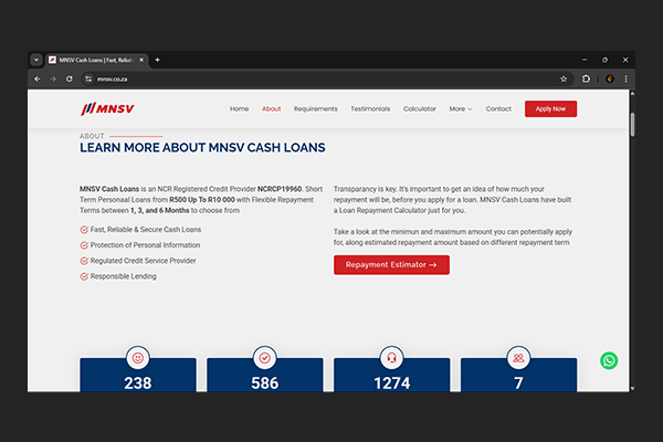 MNSV Website by Exclusive Tech