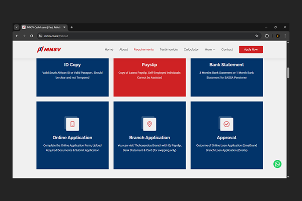 MNSV Website by Exclusive Tech