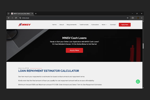 MNSV Website by Exclusive Tech