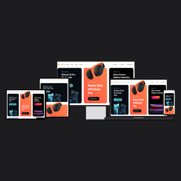 Multi-Vendor Shop E-Commerce Website Design | Exclusive Tech 1