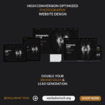 Photography Service Website Design | Exclusive Tech 03