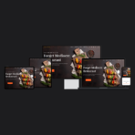 Restaurant Service Website Design | Exclusive Tech 01