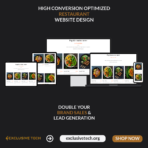 Restaurant Service Website Design | Exclusive Tech 04