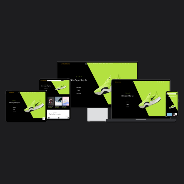 Shoe Shop E-Commerce Website Design | Exclusive Tech 1