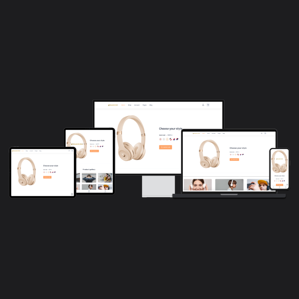 Single Product Shop E-Commerce Website Design | Exclusive Tech 1