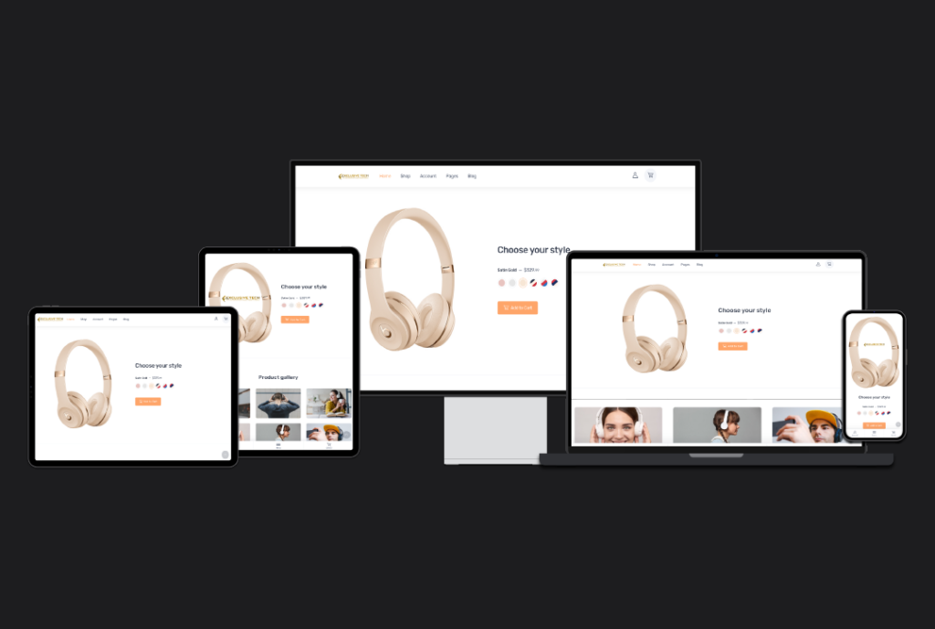 Single Product Shop E-Commerce Website Design | Exclusive Tech 1