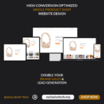 Single Product Shop E-Commerce Website Design | Exclusive Tech 3