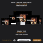 Tattoo Studio Service Website Design | Exclusive Tech 03