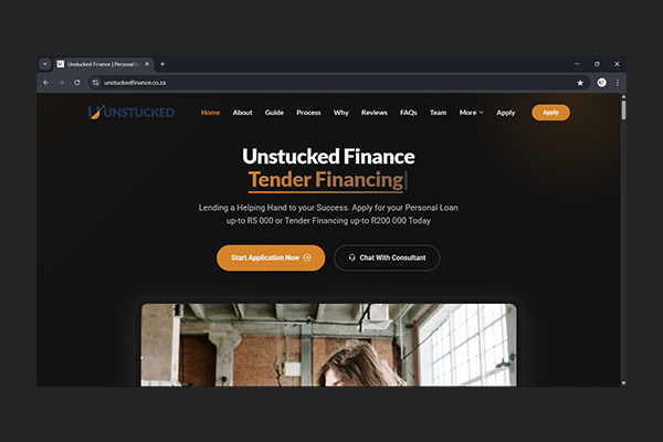Unstucked Finance Website Project by Exclusive Tech