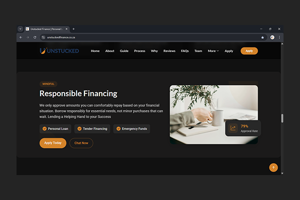 Unstucked Finance Website Project by Exclusive Tech