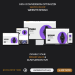 Watch Shop E-Commerce Website Design | Exclusive Tech 3