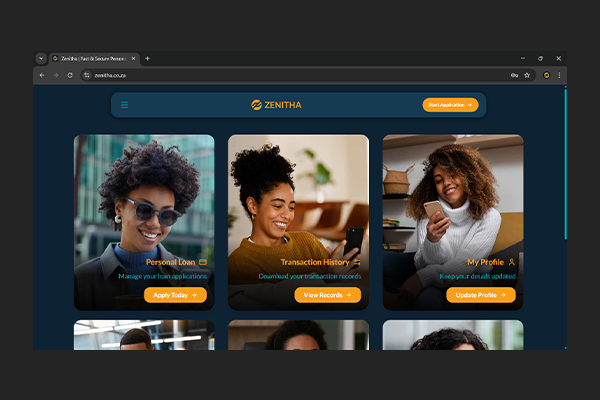 Zenitha Web Application by Exclusive Tech